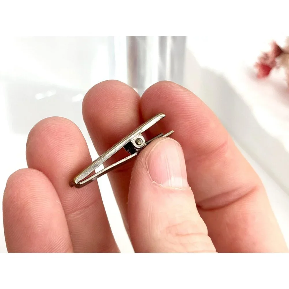 Victorian Style Textured Floral Gold Toned Vintage Men's Tie Bar | Tie Clip